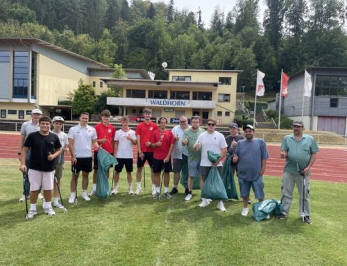 Gemeinsam für ein sauberes Sportgelände